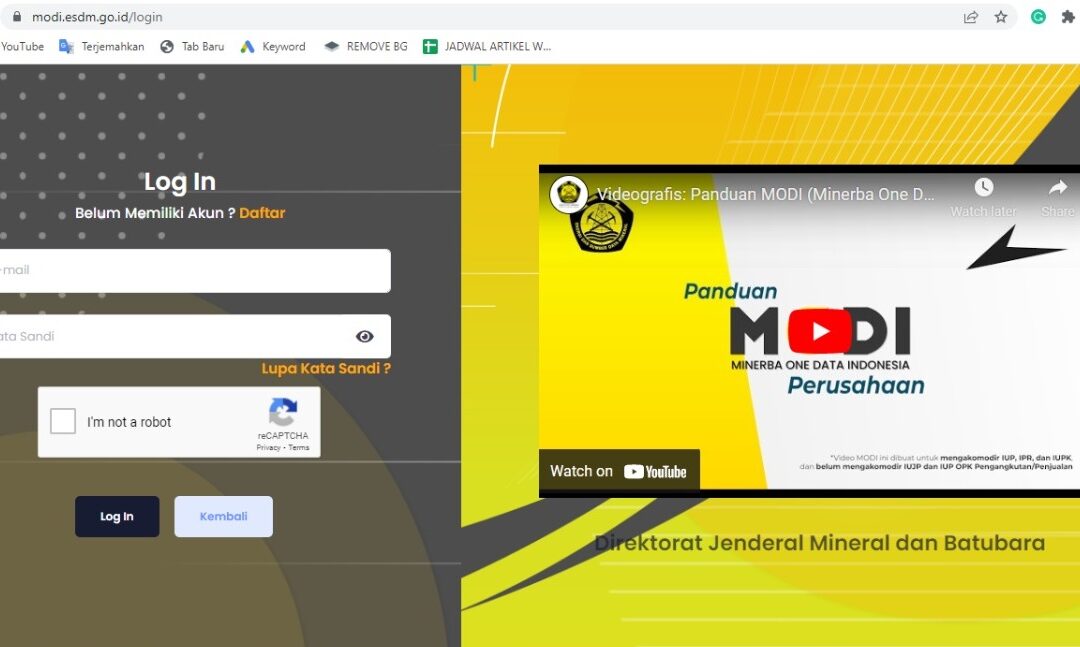 Apa Itu MODI? Kenapa Perusahaan Tambang Wajib Terdaftar?